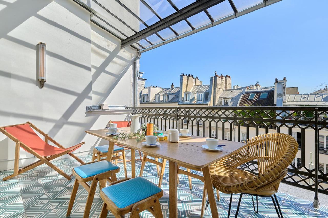 Apartment Center Of Paris With Terrace By Studio Prestige Eksteriør billede