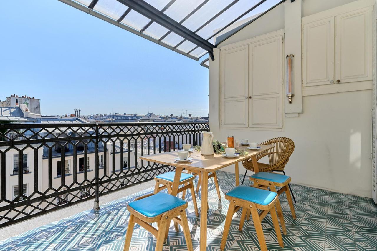 Apartment Center Of Paris With Terrace By Studio Prestige Eksteriør billede