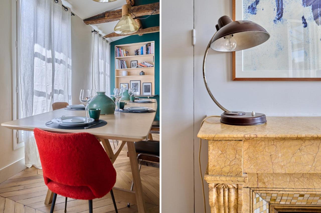 Apartment Center Of Paris With Terrace By Studio Prestige Eksteriør billede
