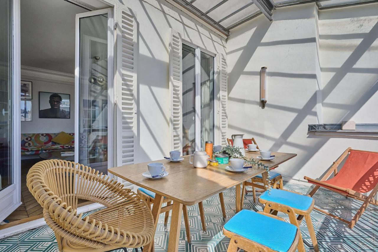 Apartment Center Of Paris With Terrace By Studio Prestige Eksteriør billede